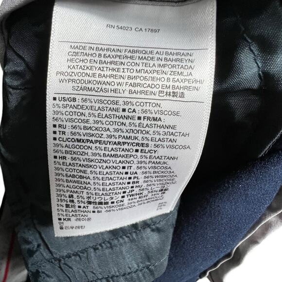 Banana Republic Sloan Dark Blue Tailored Pants, Size 4 – Modern & Chic - Picture 6 of 16